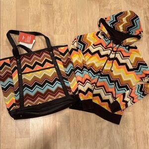 Missoni Target Tote Bag Sweatshirt Jacket Set Med
